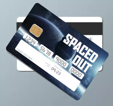 Adesivo carta di credito carta spaziale - TenStickers