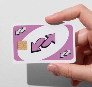 Adesivo carta di credito carta uno rosa - TenStickers