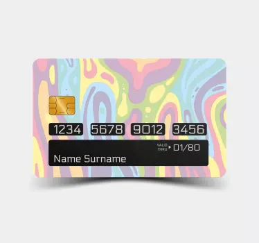 Adesivo carta di credito concetto astratto luminoso - TenStickers