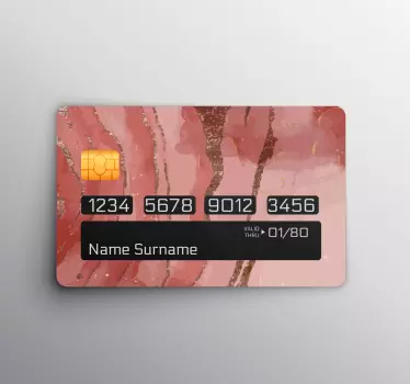 Adesivo carta di credito design raffinato - TenStickers