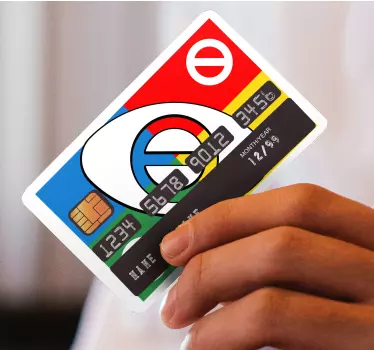 Adesivo carta di credito design vivace - TenStickers