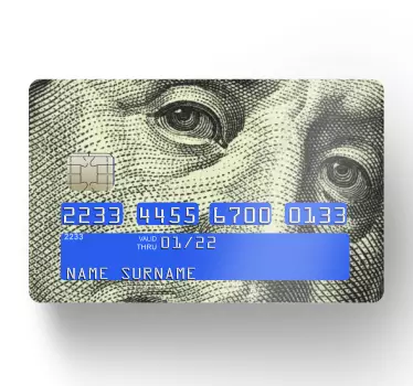 Adesivo carta di credito faccia carta di credito - TenStickers