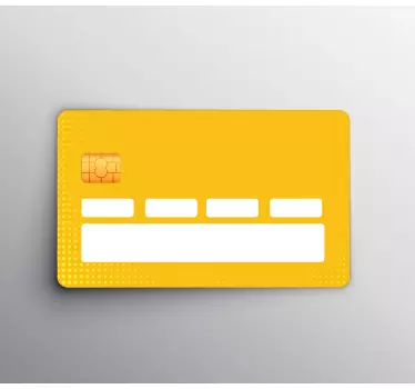 Adesivo carta di credito gialla luminoso - TenStickers