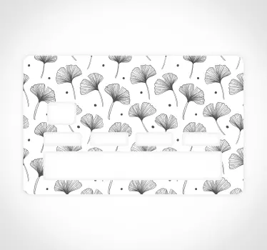 Adesivo carta di credito intricato elemento floreale - TenStickers