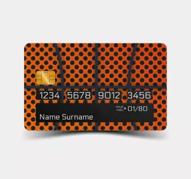 Adesivo carta di credito ispirato al basket - TenStickers