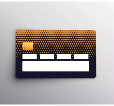 Adesivo carta di credito motivo a nido d'ape - TenStickers