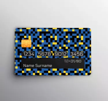 Adesivo carta di credito motivo astratto - TenStickers