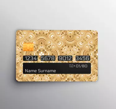 Adesivo carta di credito motivo decorato - TenStickers