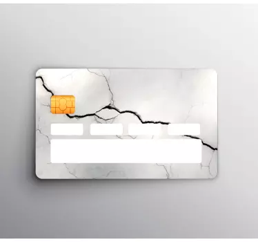 Adesivo carta di credito motivo marmo crepato - TenStickers