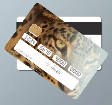 Adesivo carta di credito portacarte leopardo - TenStickers