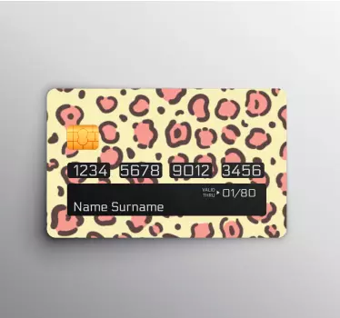 Adesivo carta di credito stampa leopardata - TenStickers