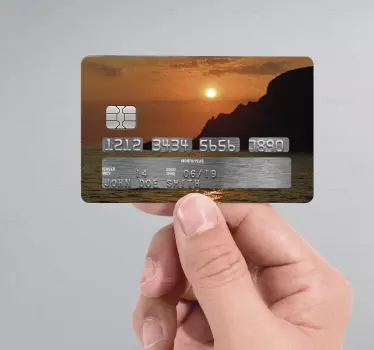 Adesivo carta di credito sunset - TenStickers