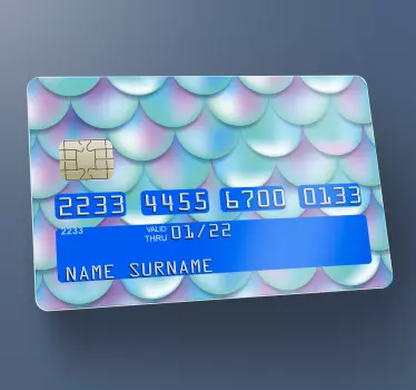Adesivo carta di credito superficie ondulata - TenStickers