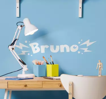 Adesivo cartone nome del tipo elettrico - TenStickers