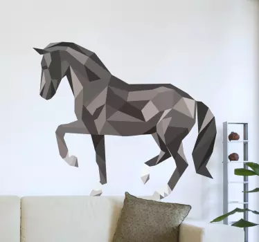 Adesivo Cavallo Origami - TenStickers
