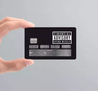Adesivo carta di credito consulenza finanziaria - TenStickers