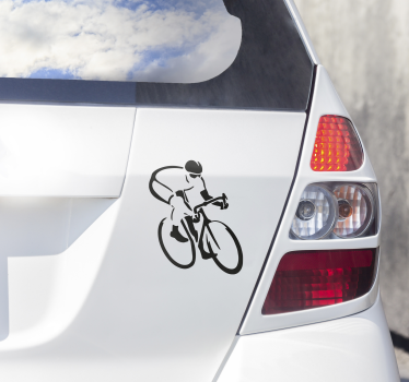 Adesivo ciclismo bici da strada per auto - TenStickers