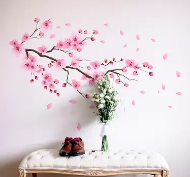 Adesivo ciliegio in fiore primavera - TenStickers