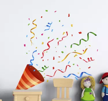 Adesivo confetti per festeggiamenti - TenStickers