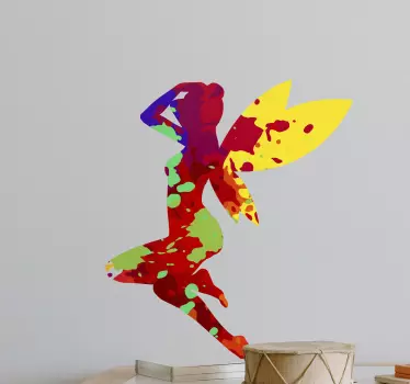 Adesivo contorno fatata vivace - TenStickers