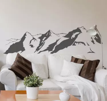 Adesivo decorativo Alpi svizzera - TenStickers