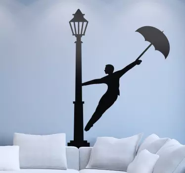 Adesivo decorativo Ballo sotto la Pioggia - TenStickers