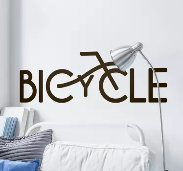 Adesivo decorativo bicycle - TenStickers