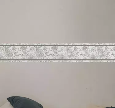 Adesivo decorativo bordo botanico elegante - TenStickers