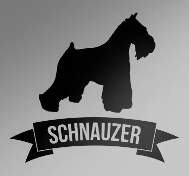 Adesivo decorativo cane Schnauzer - TenStickers