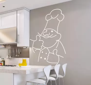 Adesivo decorativo capo in cucina - TenStickers