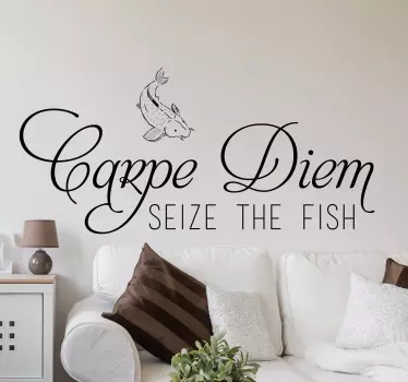 Adesivo decorativo Cogli l'attimo Fish - TenStickers