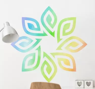 Adesivo decorativo concetto foglia vivace - TenStickers