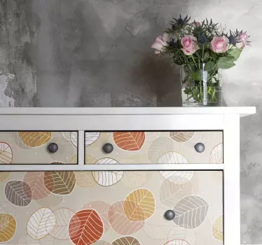Adesivo decorativo design a motivi fogliare - TenStickers