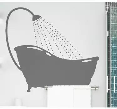 Adesivo decorativo design per vasca e doccia - TenStickers
