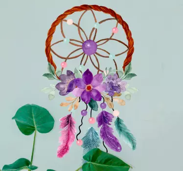 Adesivo decorativo fiore cattura sogni - TenStickers