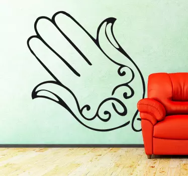 Adesivo decorativo la Mano di Fatima - TenStickers
