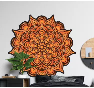 Adesivo decorativo motivo floreale mandala - TenStickers