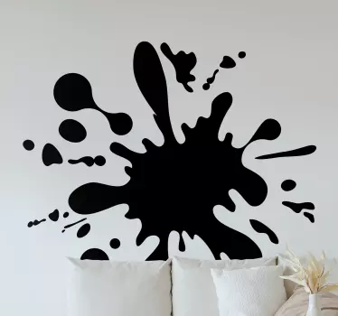 Adesivo decorativo schizzo di inchiostro dinamico - TenStickers
