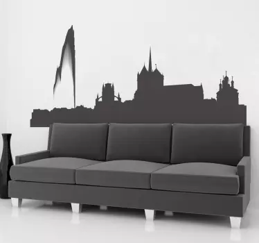 Adesivo decorativo silhouette Ginevra - TenStickers