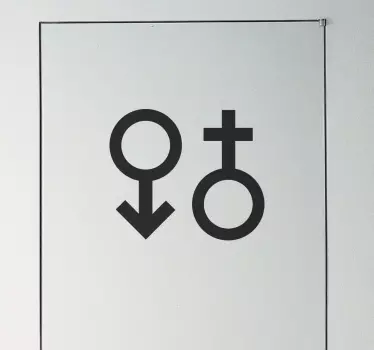 Adesivo decorativo simbolo uomo e donna - TenStickers