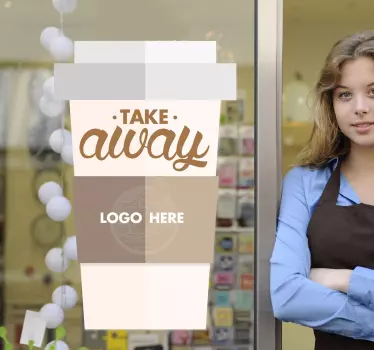 Adesivo decorativo take away - TenStickers