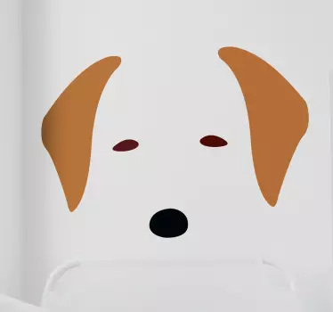 Adesivo decorativo viso labrador - TenStickers