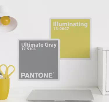 Adesivo decorativo visualizzazione dei campioni di colore - TenStickers