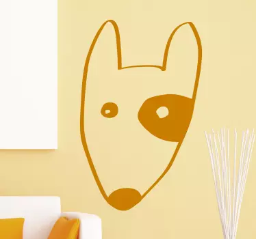 Adesivo disegno bull terrier - TenStickers