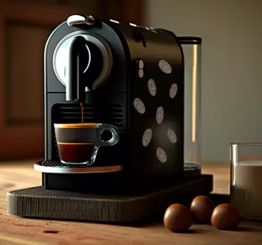 Adesivo per elettrodomestico chicchi di caffè - TenStickers