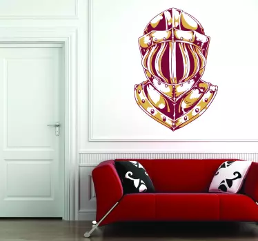 Adesivo elmo medievale - TenStickers