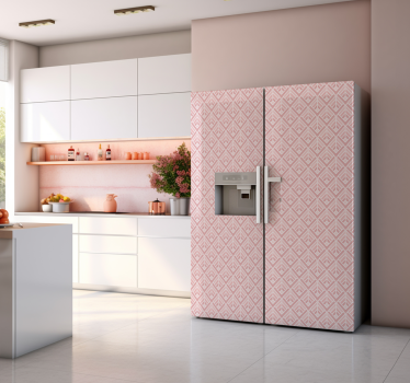 Adesivo per frigo art deco rosa - TenStickers