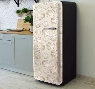 Adesivo per frigo motivo con conchiglie - TenStickers