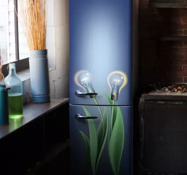 Adesivo per frigo lampadine illuminate vinile - TenStickers