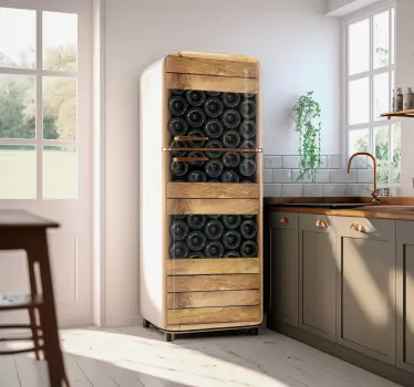 Adesivo per frigo scatola di bottiglie - TenStickers